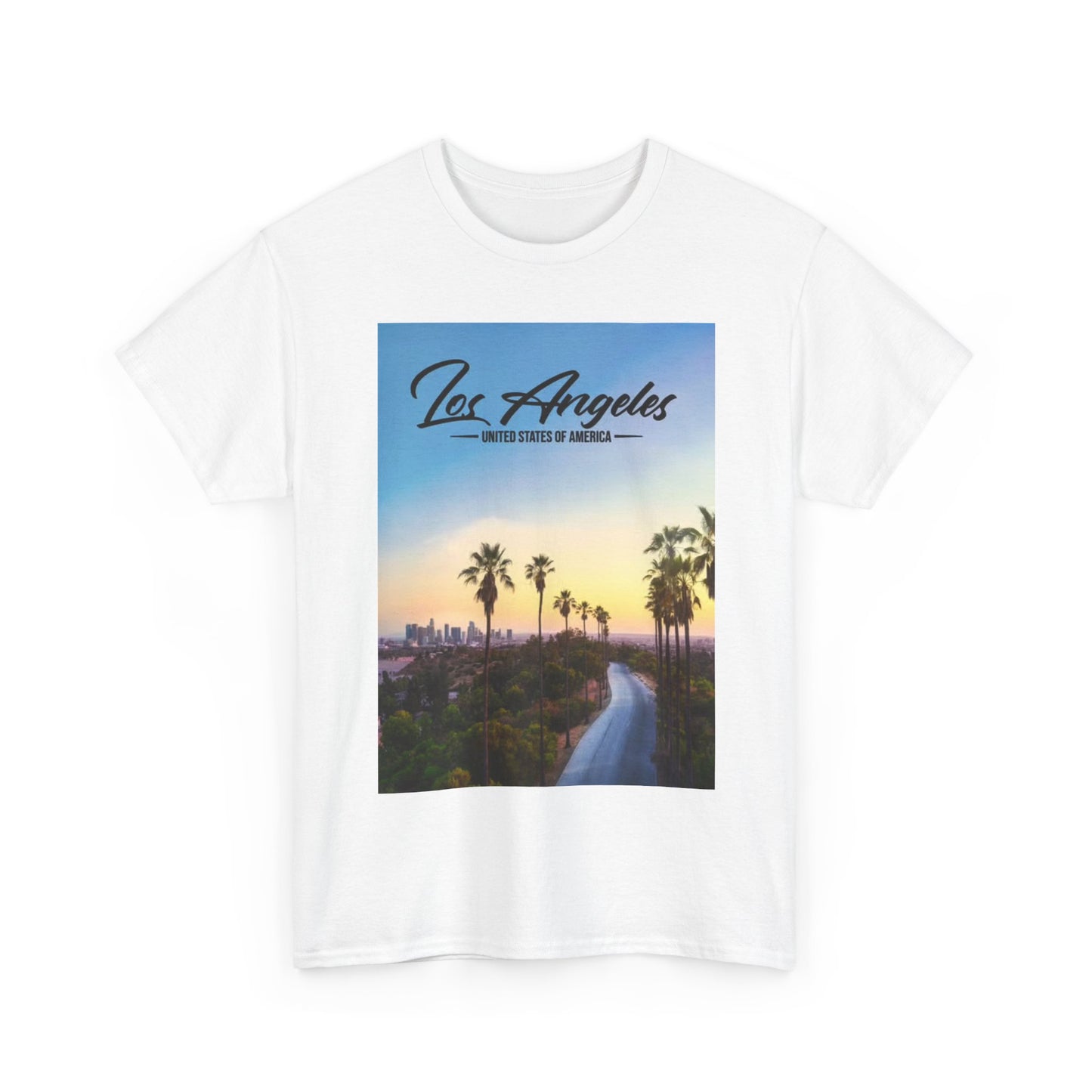 Los Angles Tshirt California Sunset Eagles Retro Vibes Unisex Heavy Cotton Tee