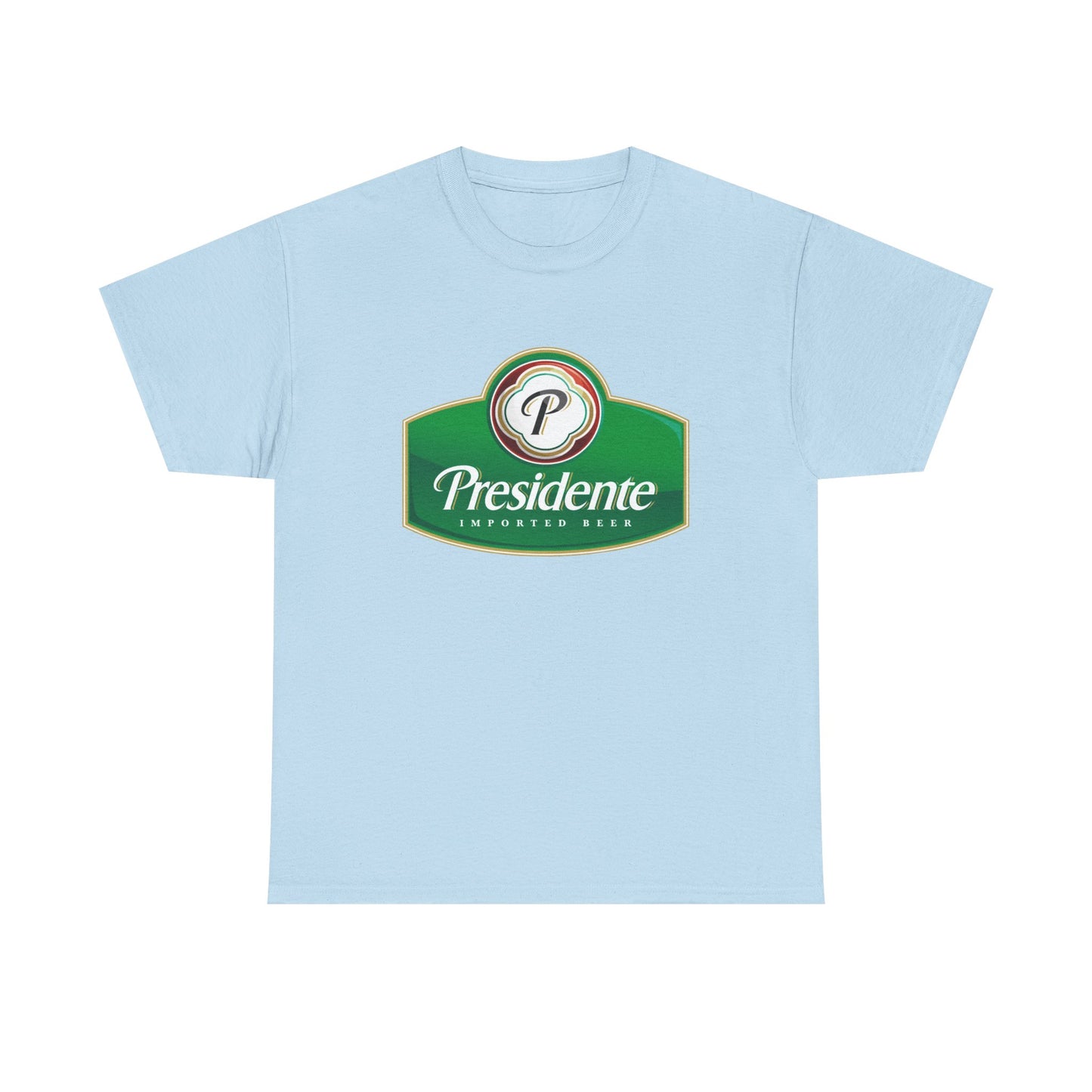 Presidente Beer Logo Shirt Retro Poster Unisex Heavy Cotton Tee