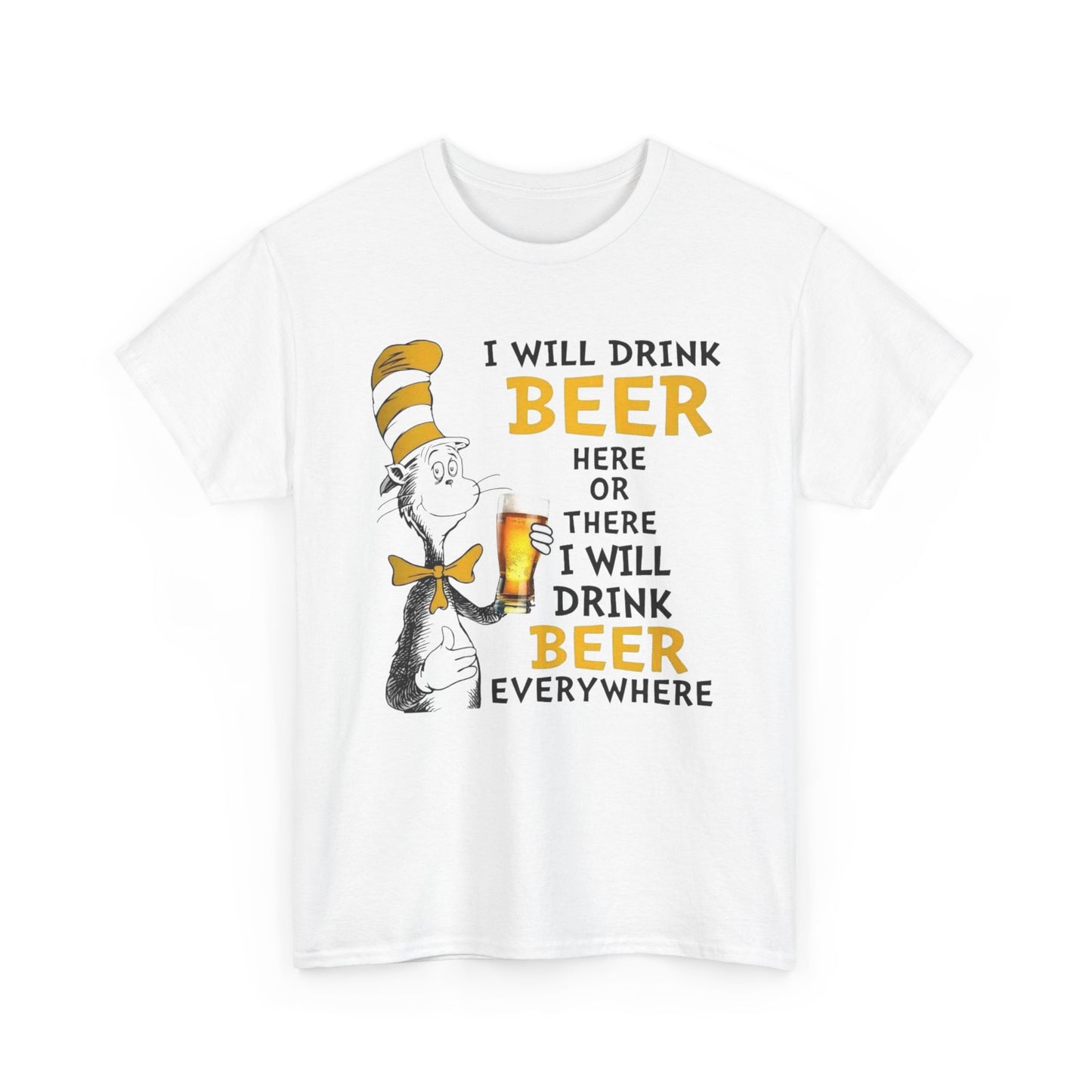 I Will Drink Beer Funny Graphic T Shirt NEW ADULT TEE Cotton