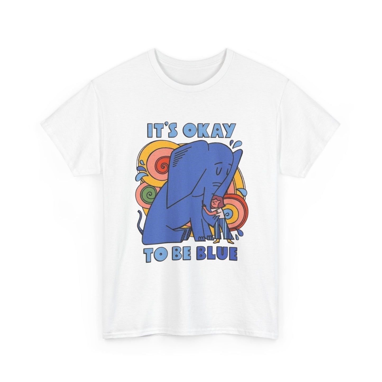 Its Ok To Be Blue Graphic T Shirt NEW ADULT Tee