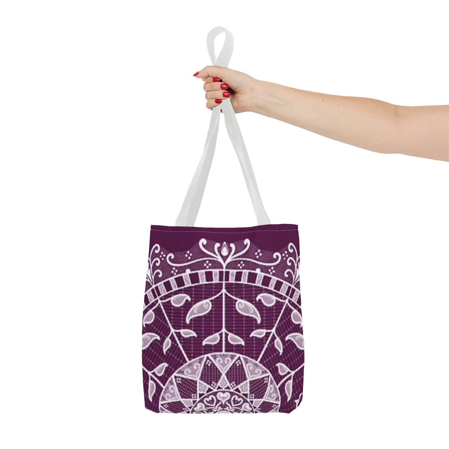 Purple And White Multi Color BRAND NEW MODERN Tote Bag (AOP)