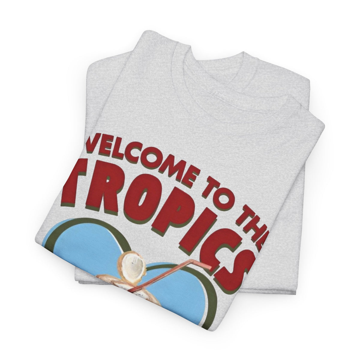 Welcome to the Tropics Coconut Heart T-Shirt Men's Graphic Tee