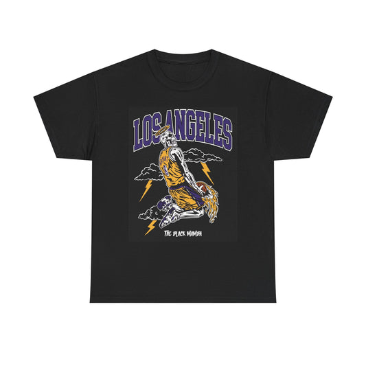 Los Angeles Black Mamba Graphic T Shirt Vintage Kobe Unisex Heavy Cotton Tee