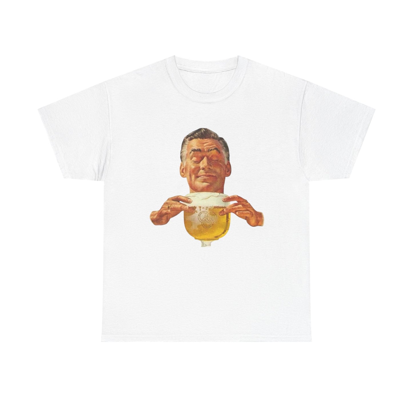 Happy Life With Beer T Shirt Unisex Heavy Cotton Tee Gift