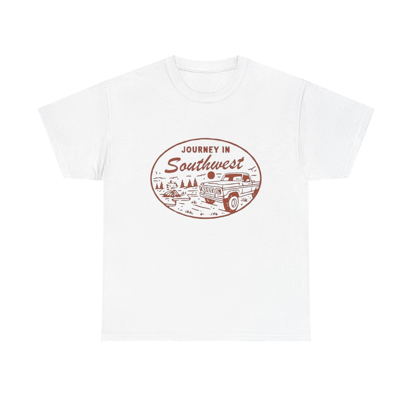 Journey In Southwest Graphic T Shirt Unisex Heavy Cotton Tee