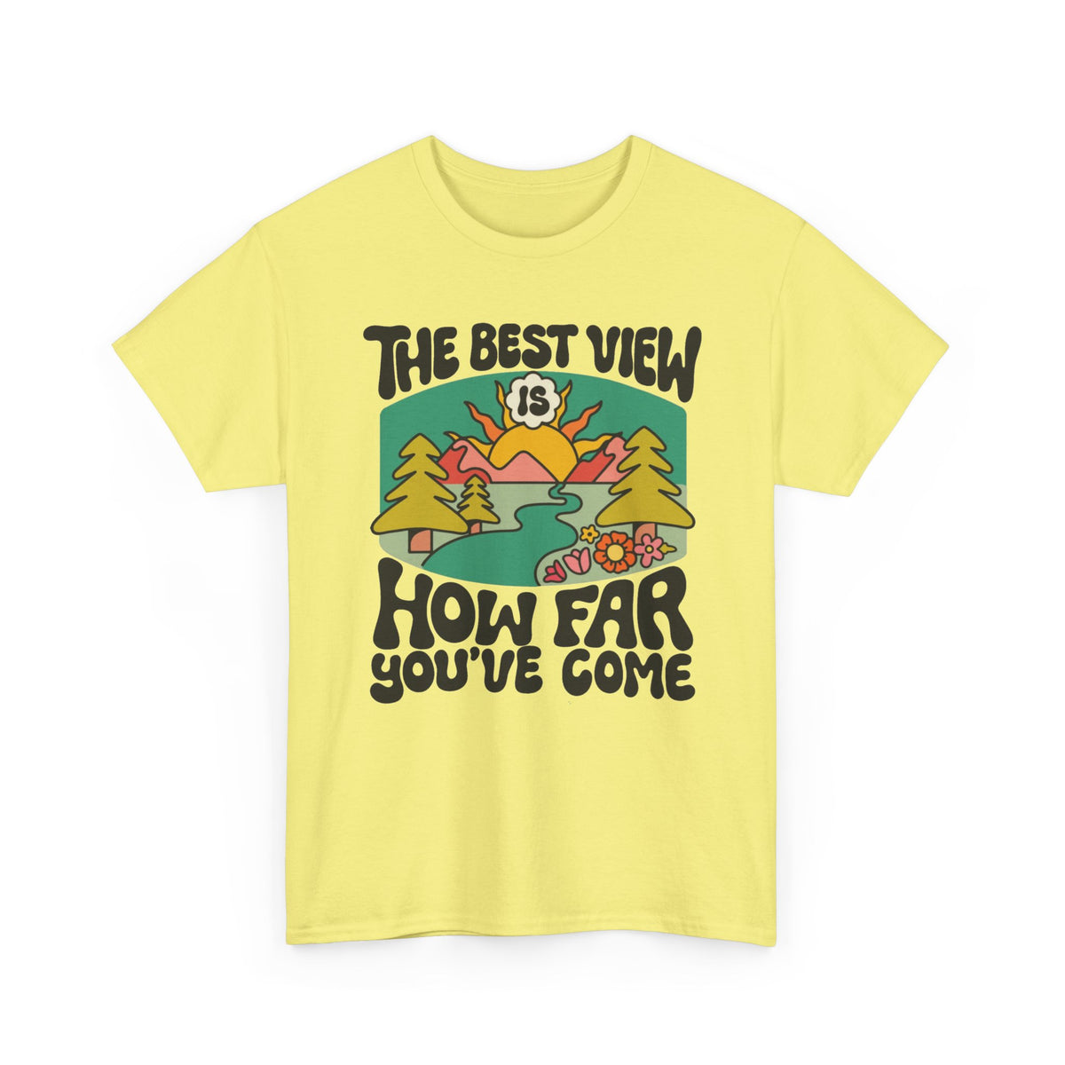 Beautiful Life's Journey Graphic T Shirt Men's Outdoors Heavy Cotton Tee