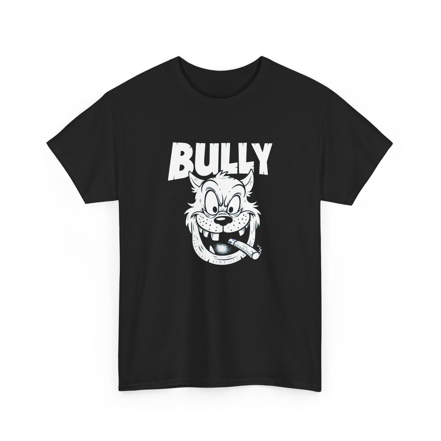 Bully Dog Cartoon Vintage T Shirt Unisex Heavy Cotton Tee