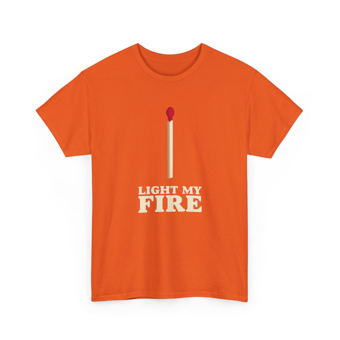 The Doors Tshirt Light My Fire Rock Retro Unisex Heavy Cotton Tee Vintage Funny