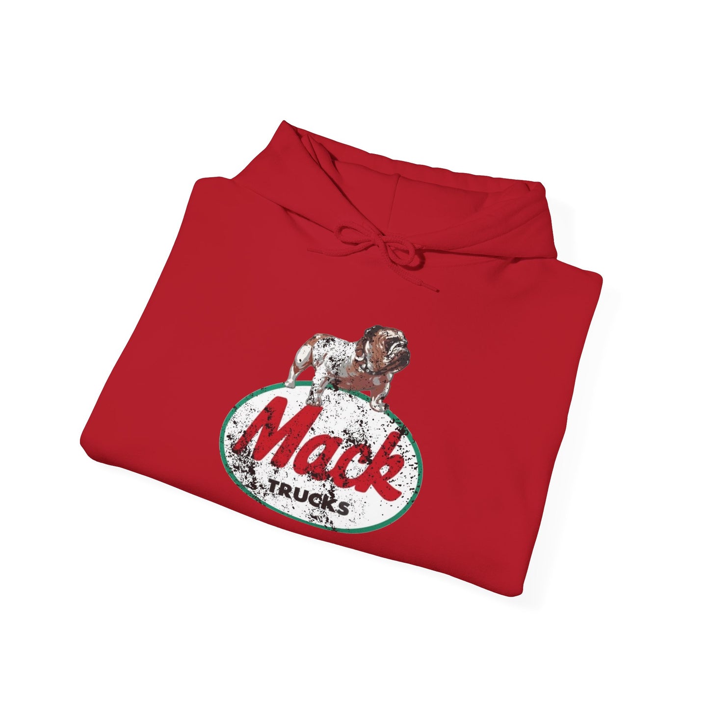 Mack Trucks Vintage Bulldog Graphic Hoodie Unisex Heavy Blend™ Hooded Sweatshirt
