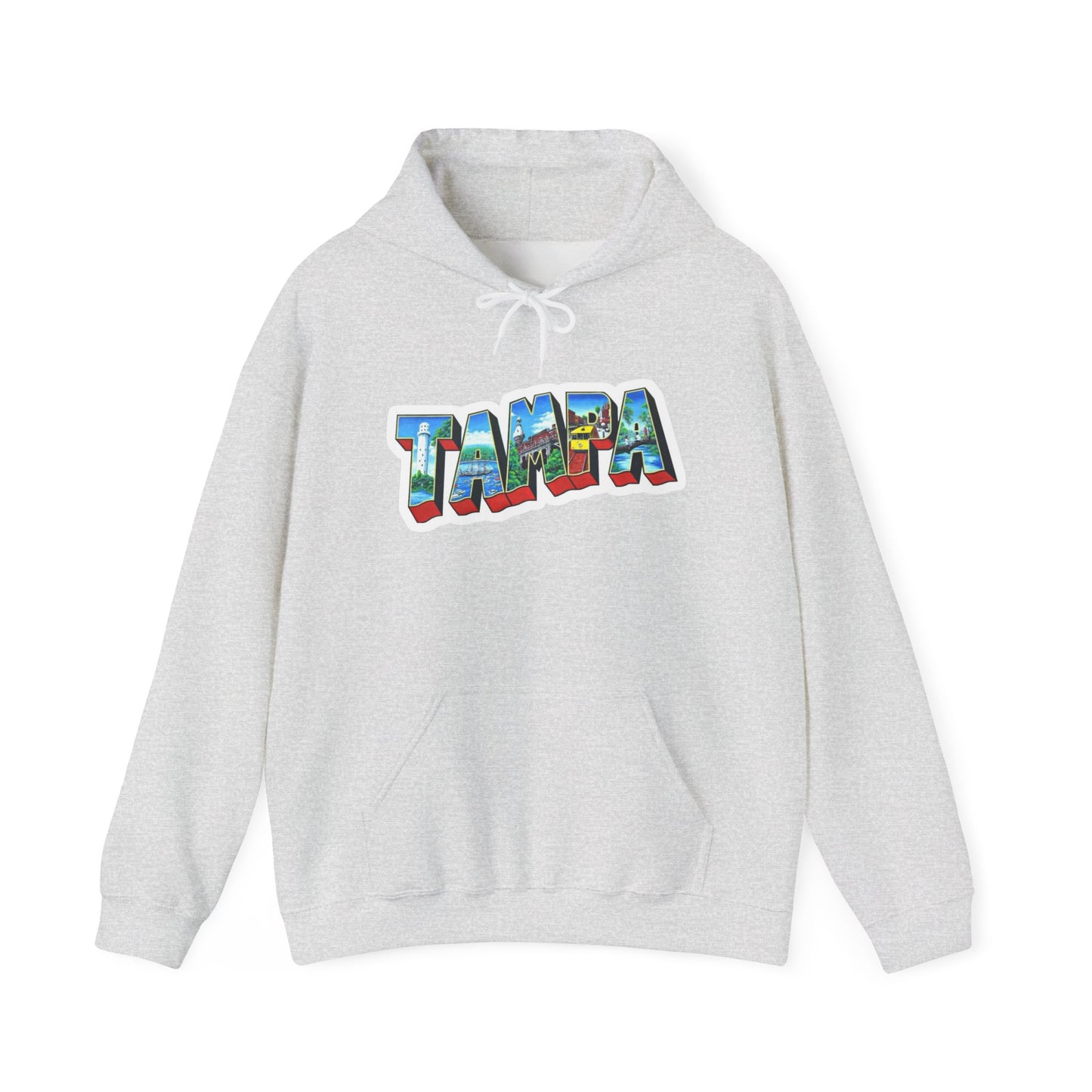 Tampa Florida Graphic Hoodie Unisex Heavy Blend™ Hooded Sweatshirt