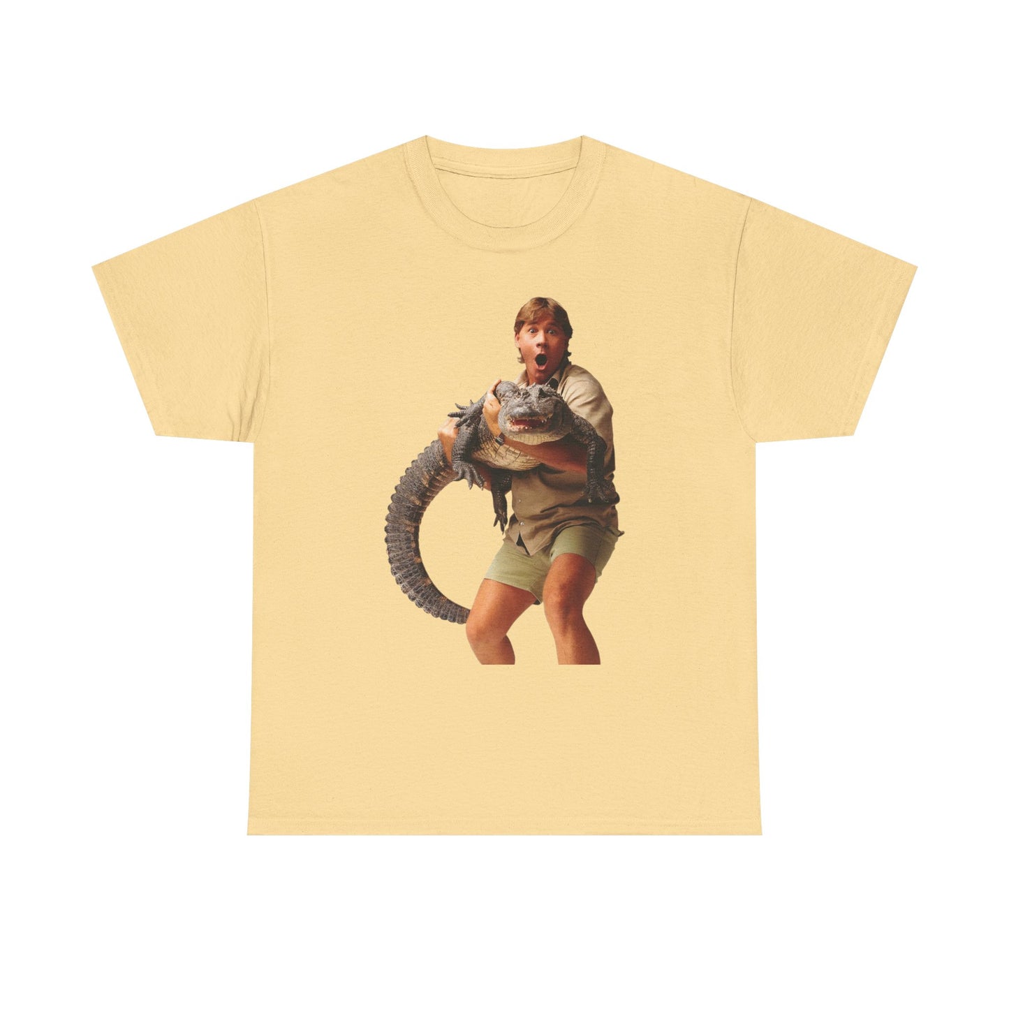 Crocodile Hunter Funny Retro 90's Graphic T Shirt Unisex Heavy Cotton Tee
