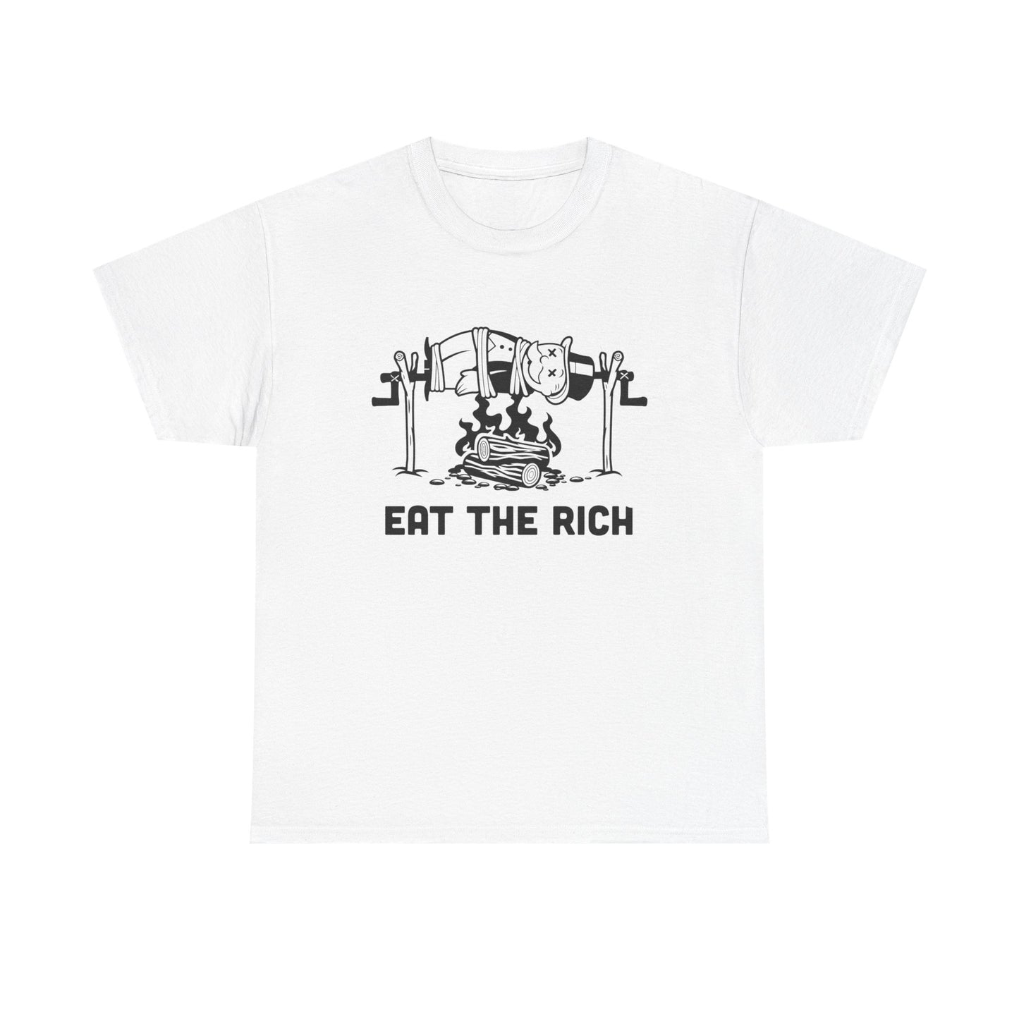Eat The Rich Graphic T Shirt Unisex Heavy Cotton Tee