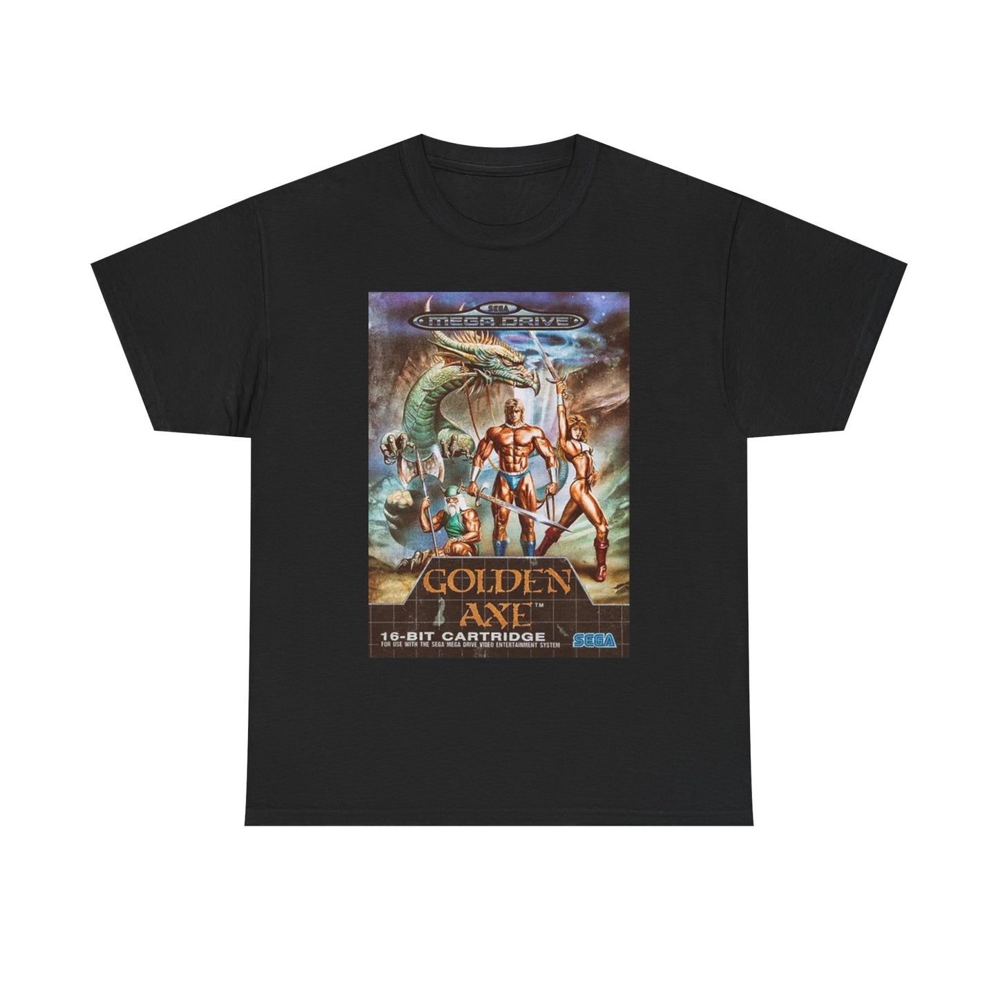 Golden Axe T Shirt Vintage Video Games Retro Unisex Heavy Cotton Tee