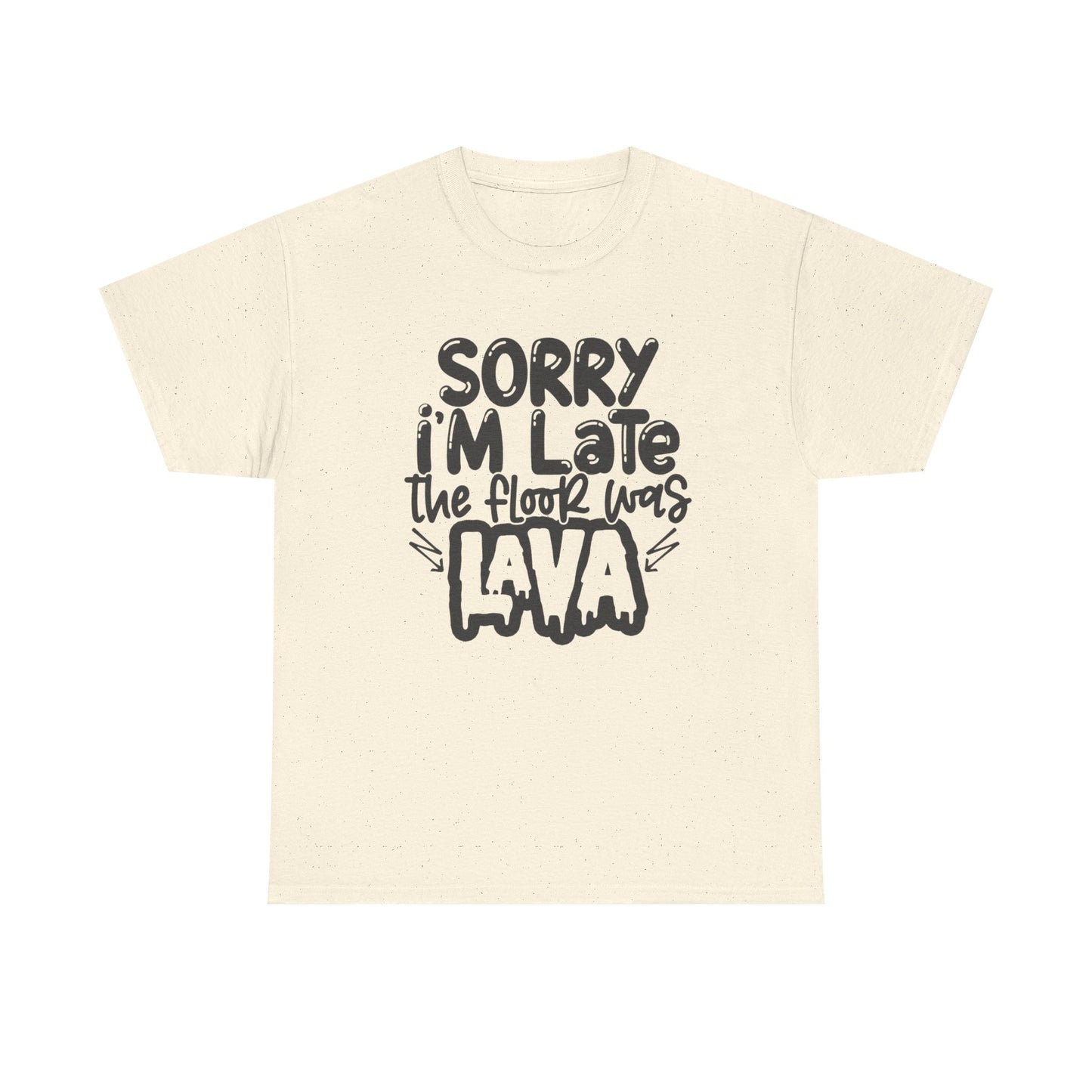 The Floor Was Lava Graphic T Shirt Unisex Heavy Cotton Tee