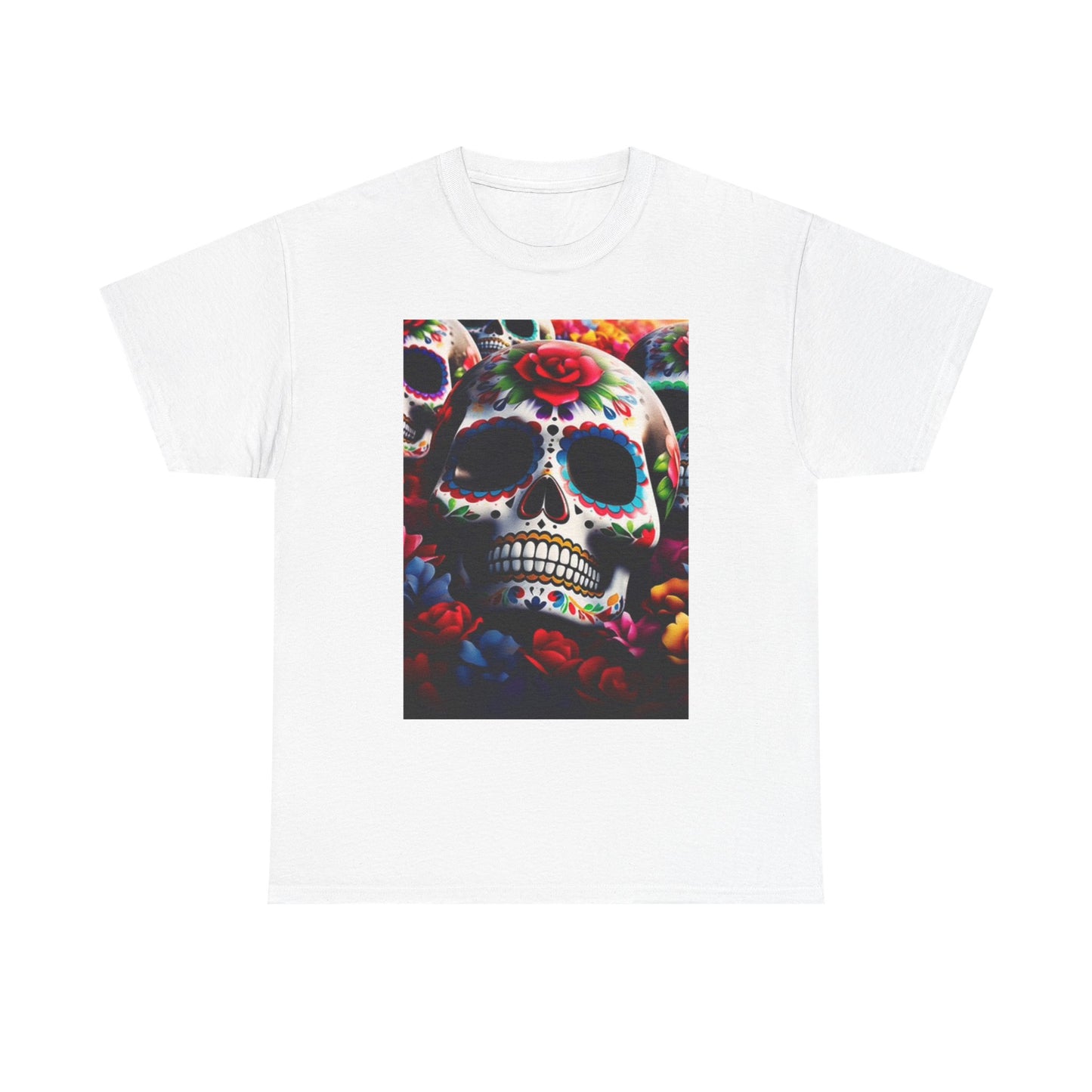 Day Of The Dead Tee, Vintage Art Graphic T-Shirt, Unisex Cotton Shirt, Dia De 3