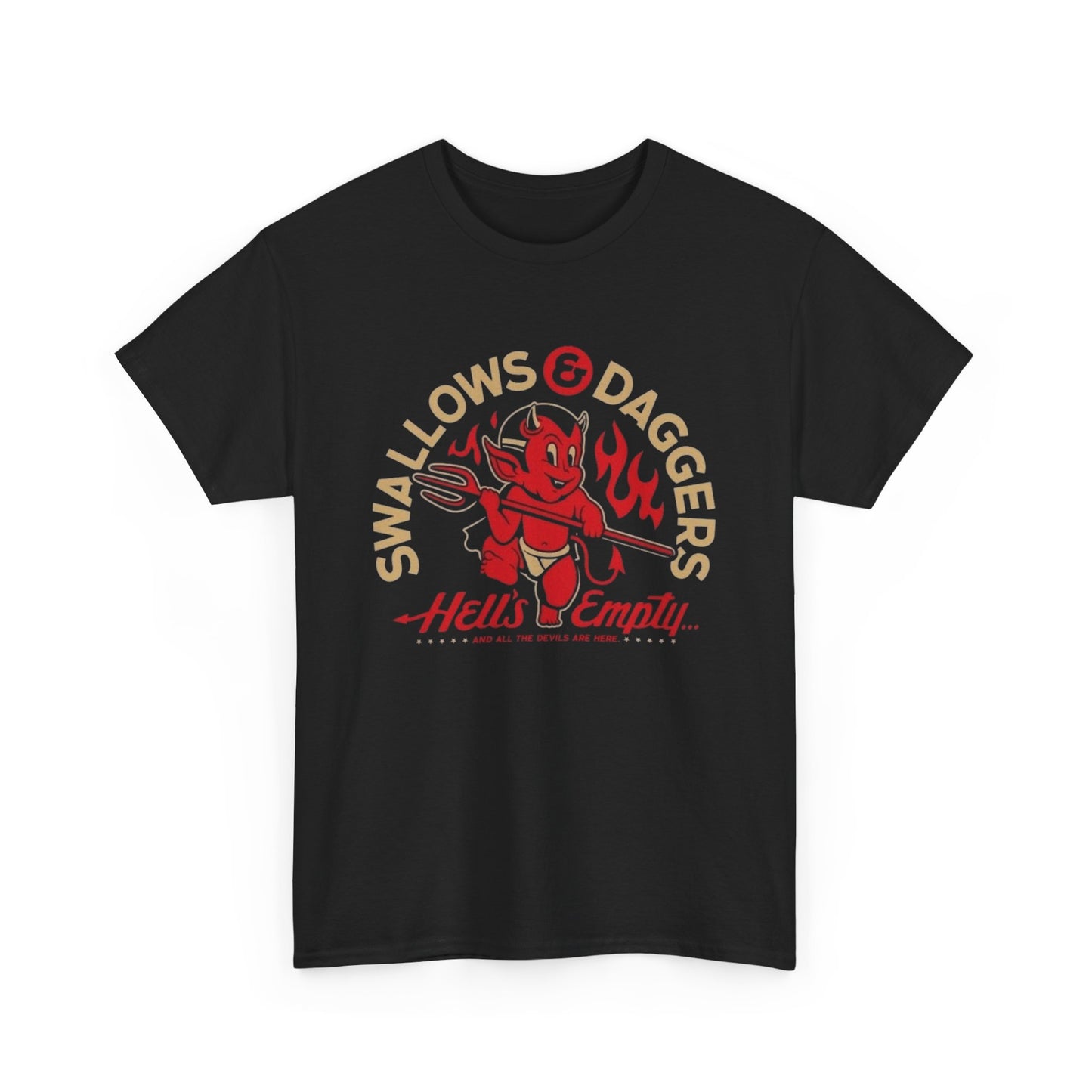 Hell's Empty Graphic T-Shirt Unisex Heavy Cotton Tee NEW