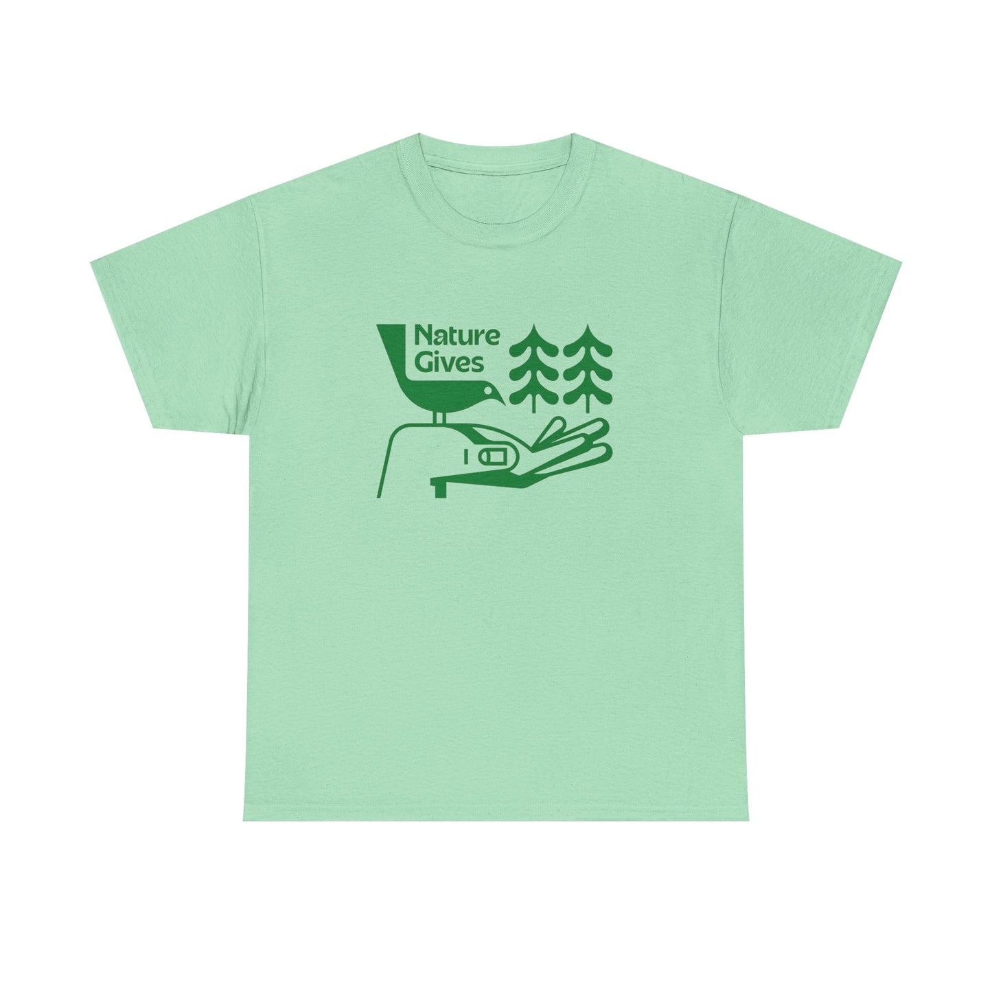 Nature Gives Vintage Graphic T Shirt NEW ADULT TEE Cotton