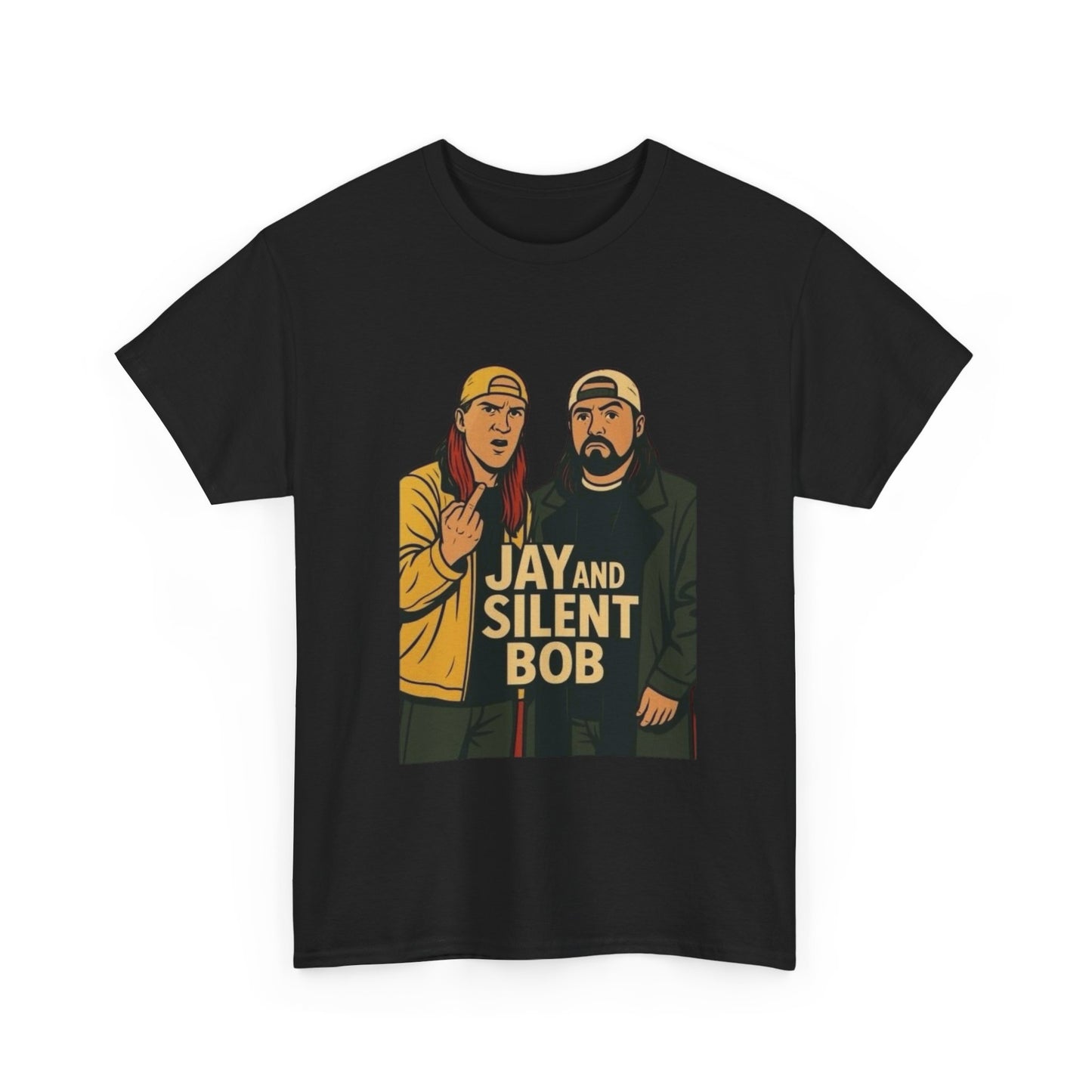 Jay And Silent Bob Comedy Graphic T Shirt NEW Unisex Heavy Cotton Tee