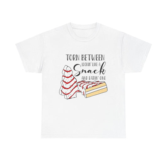 Funny Christmas Tree Cakes Graphic T Shirt Unisex NEW Heavy Cotton Tee