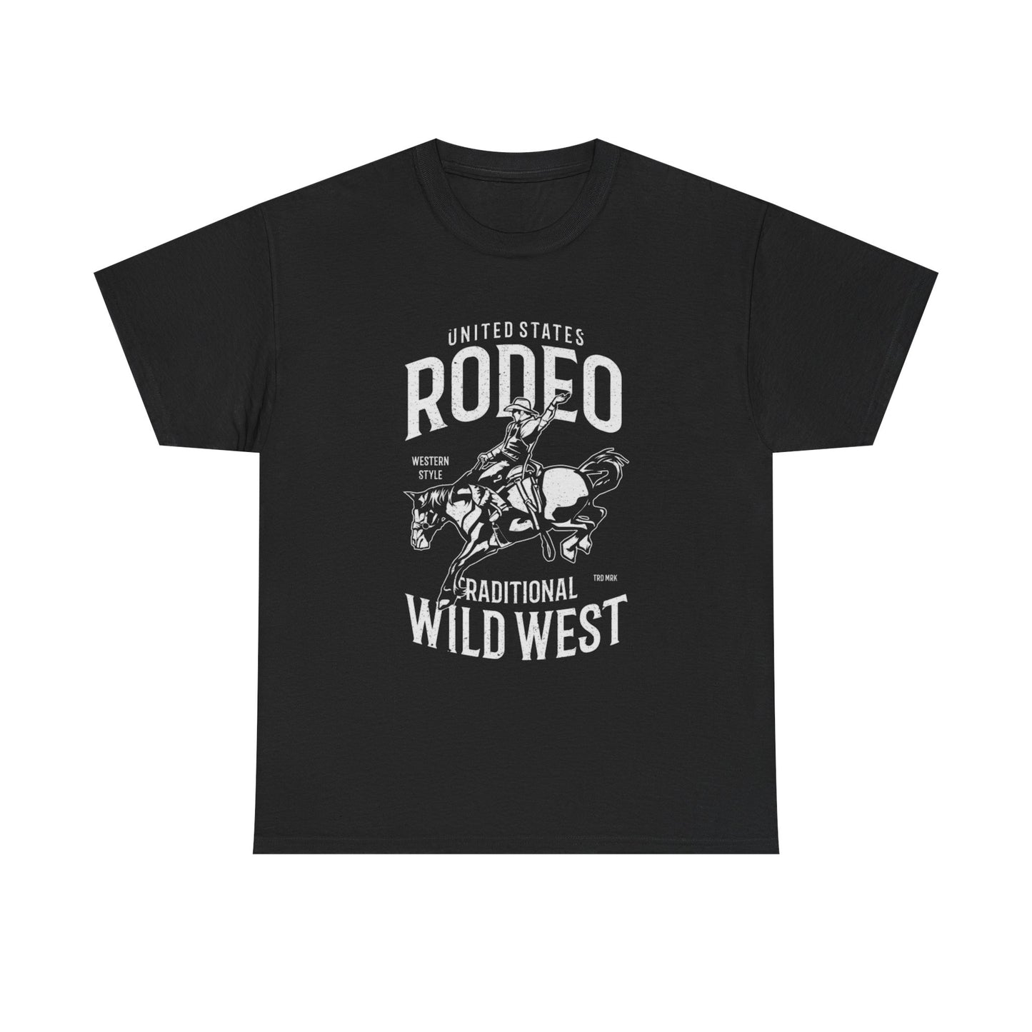 Traditional Wild West Graphic T Shirt ALL SIZES Tee Unisex Heavy Cotton