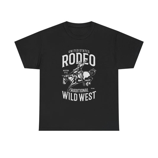 Traditional Wild West Graphic T Shirt ALL SIZES Tee Unisex Heavy Cotton