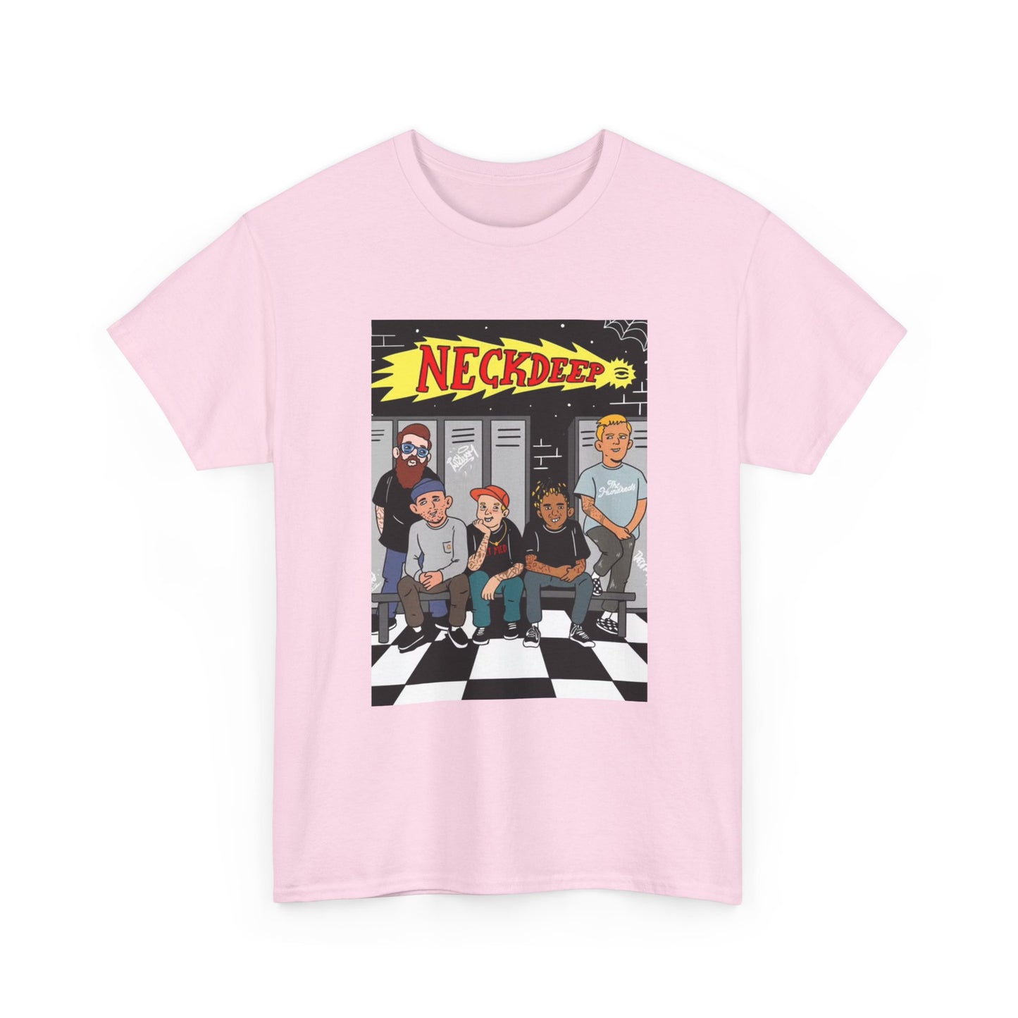 Neck Deep Tshirt Punk Rock UK retro Album art Unisex Heavy Cotton Tee