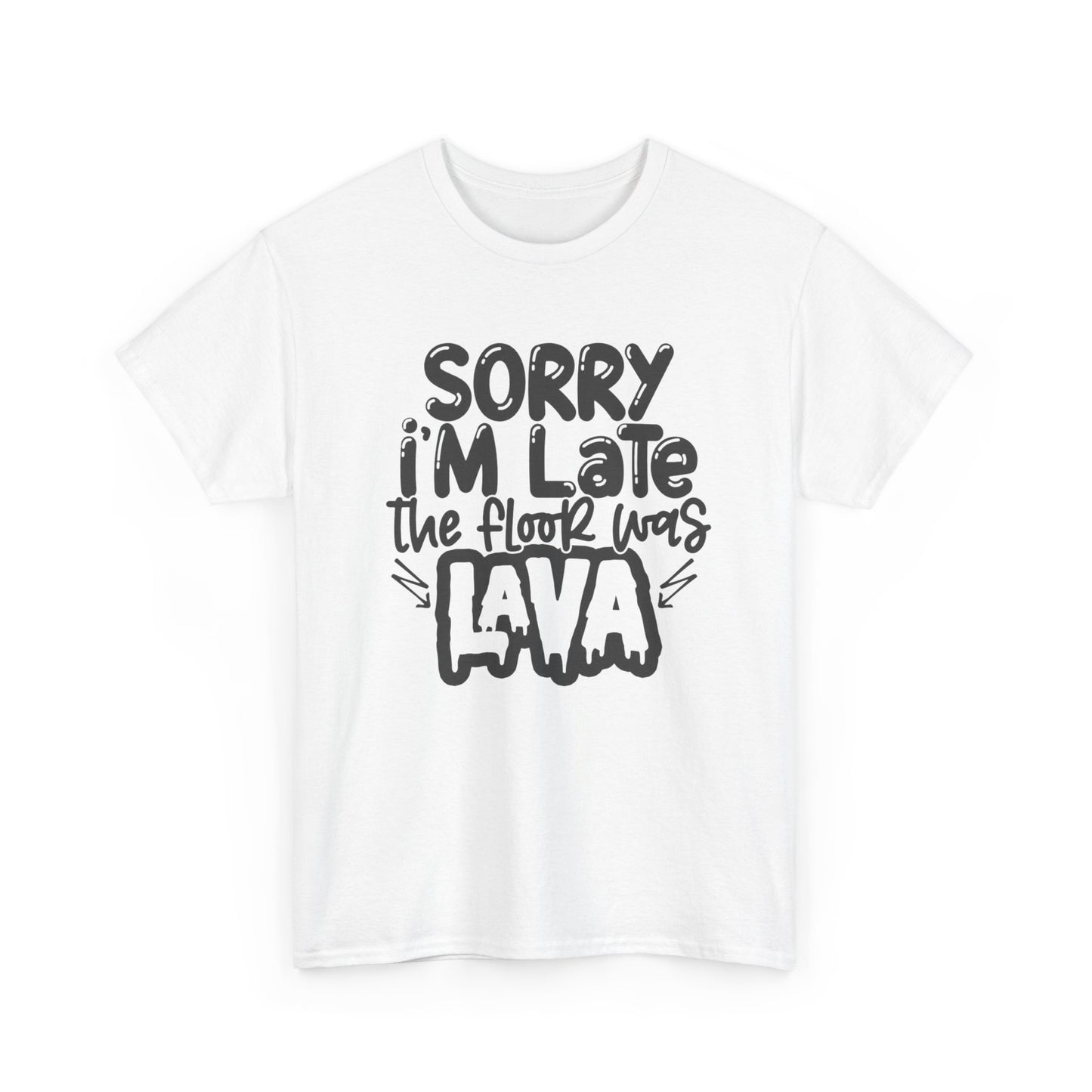 The Floor Was Lava Graphic T Shirt Unisex Heavy Cotton Tee