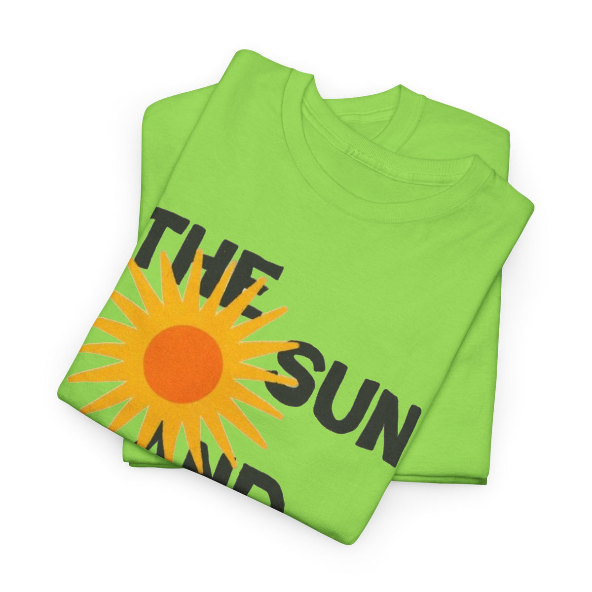 The Sun And The Sea Graphic T Shirt Retro Men's Heavy Cotton Tee
