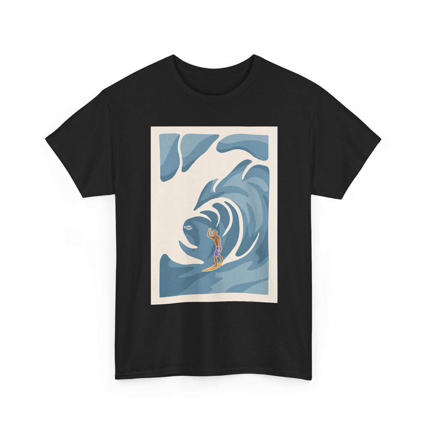 Surfing Graphic T Shirt Vintage Hawaii Unisex Heavy Cotton Tee