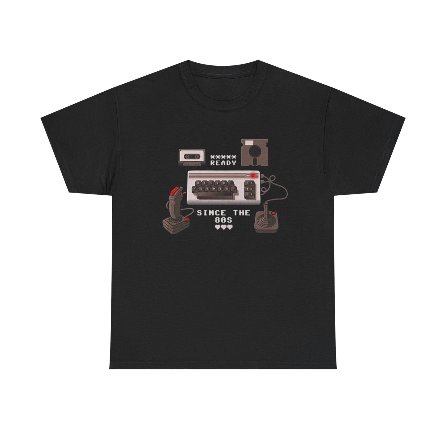 Vintage Gaming Set T Shirt Retro 80s Video Games Unisex Heavy Cotton Tee