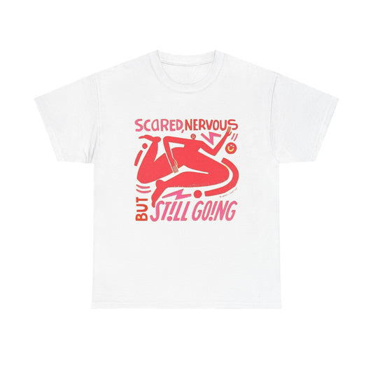 Scared And Nervous Graphic T-Shirt Unisex Heavy Cotton Tee Gift