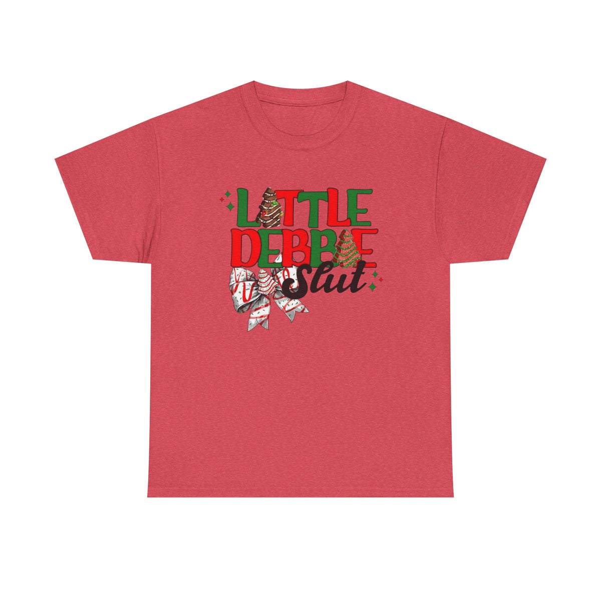Little Debbie Slut Funny Christmas Graphic T Shirt Unisex NEW Heavy Cotton Tee