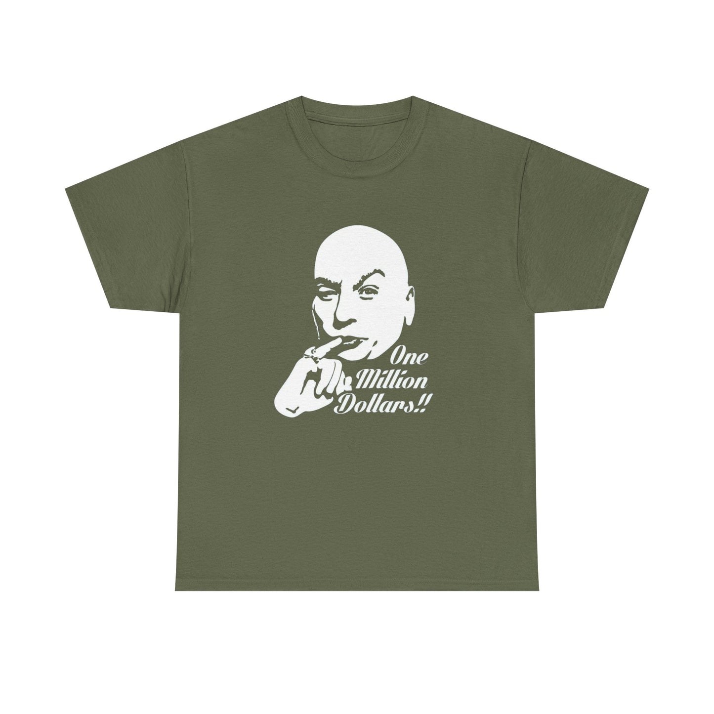 Dr Evil Funny Austin Powers Graphic T Shirt NEW Adult Unisex Heavy Cotton Tee