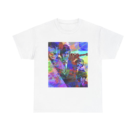 The Monkees Tshirt Vintage Rock 70s Retro Graphic Neon Poster Unisex