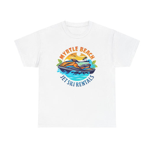 Myrtle Beach Jet Ski Rentals T Shirt Graphic Unisex Heavy Cotton Tee