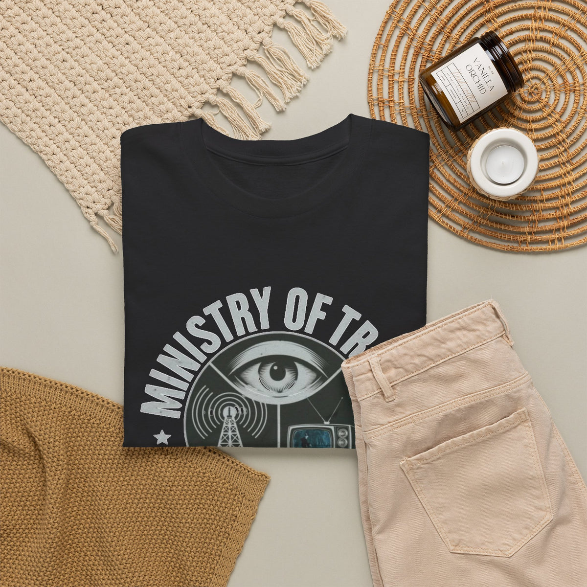 Ministry Of Truth Graphic T Shirt Men's Heavy Cotton Tee