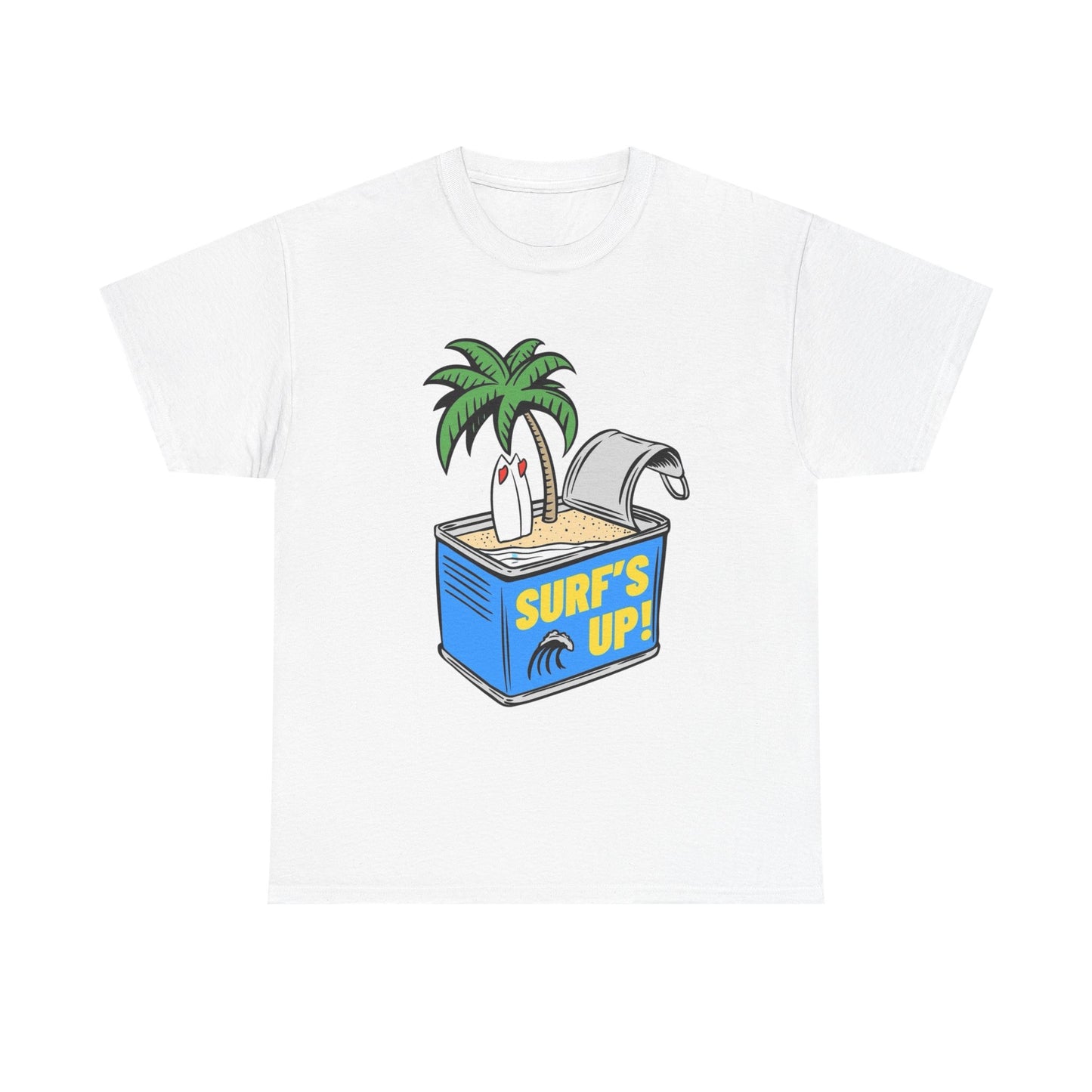 Surfs Up Graphic T Shirt Unisex Heavy Cotton Tee Gift