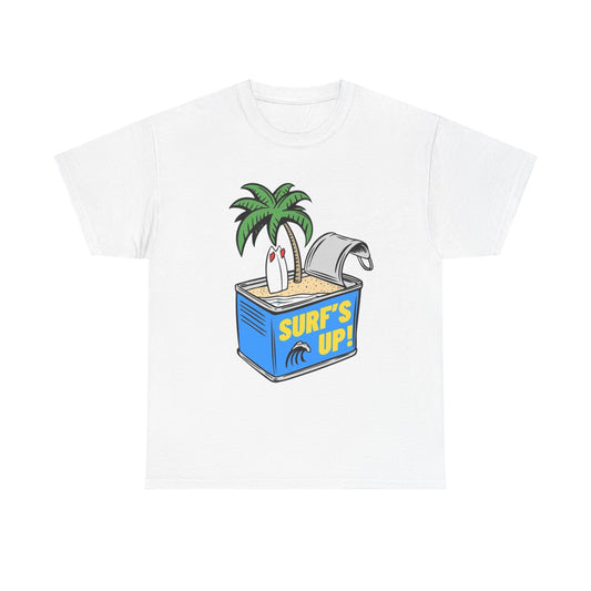 Surfs Up Graphic T Shirt Unisex Heavy Cotton Tee Gift