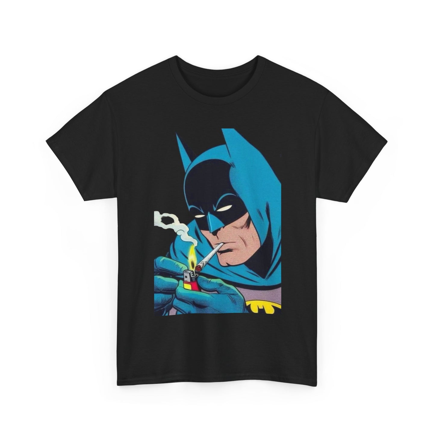 Batman Pothead Funny T Shirt Graphic Men's Heavy Cotton Tee