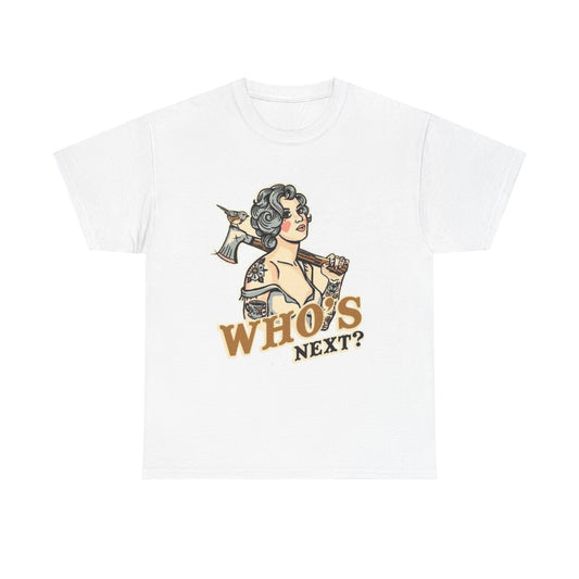 Who's Next Graphic T Shirt Women's Cotton Tee BRAND NEW
