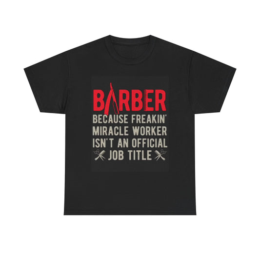 Barber Graphic T Shirt Gift Funny Vintage Unisex Heavy Cotton Tee