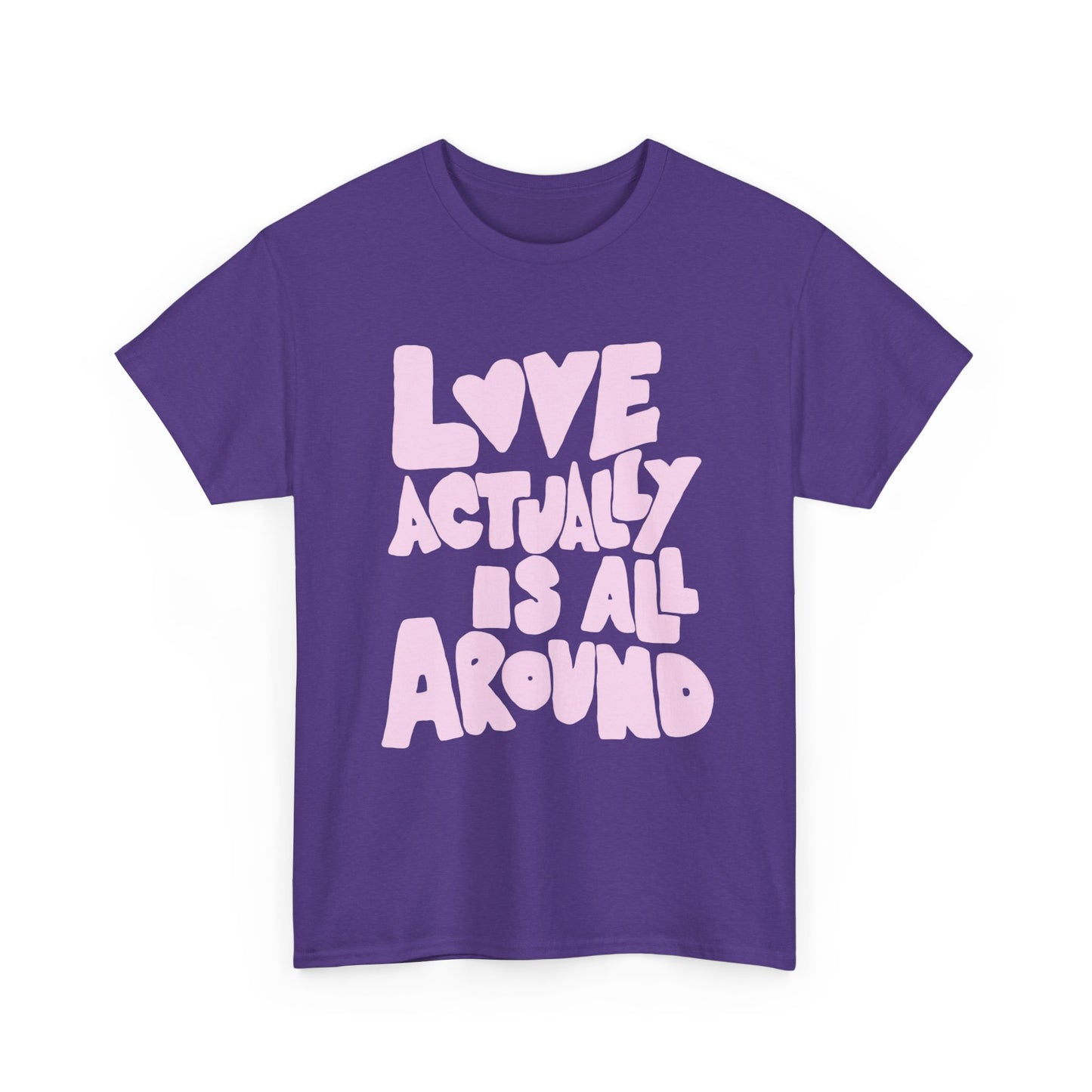 Love Is All Around Retro Graphic T Shirt Unisex Cotton Tee - New Gift - Tee