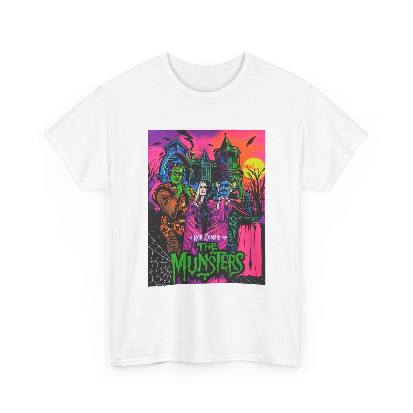 Rob Zombie Tshirt The Munsters Vintage Metal Poster Graphic Retro Unisex