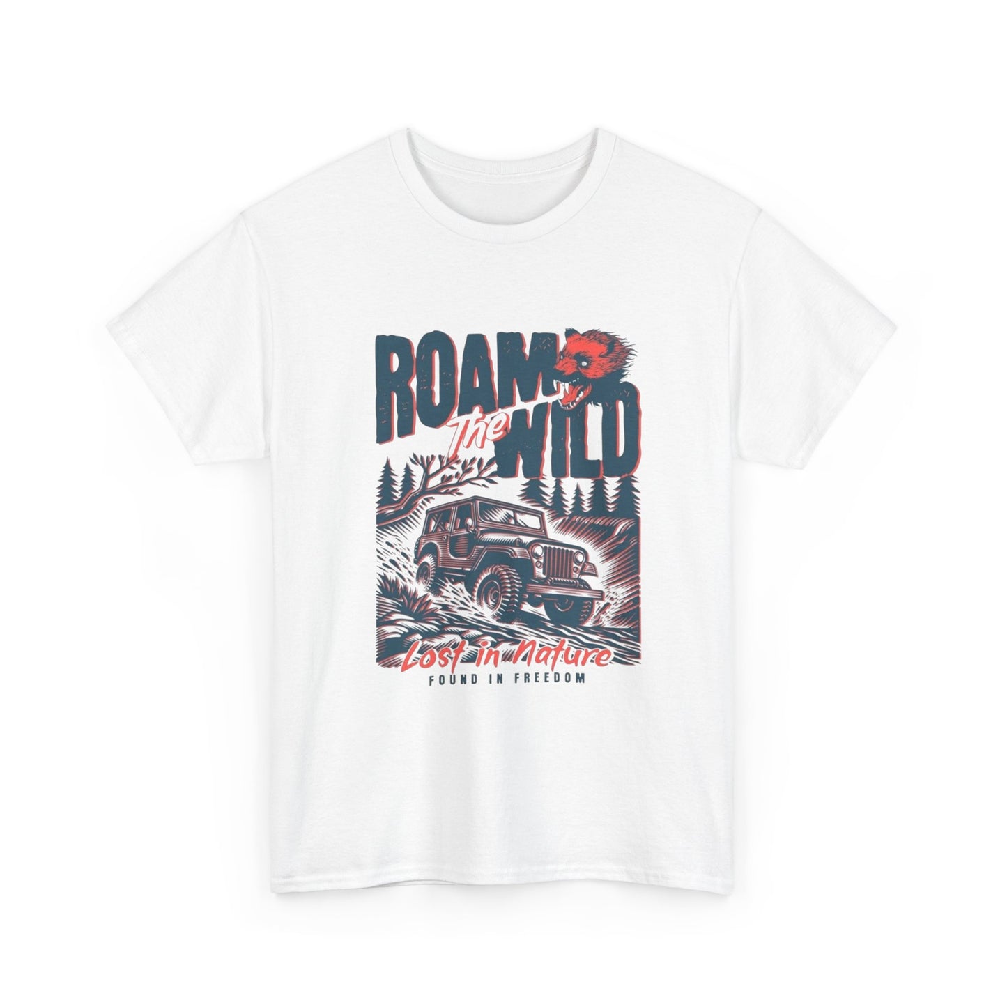 Roam The Wild Adventure Graphic T Shirt Unisex Heavy Cotton Tee