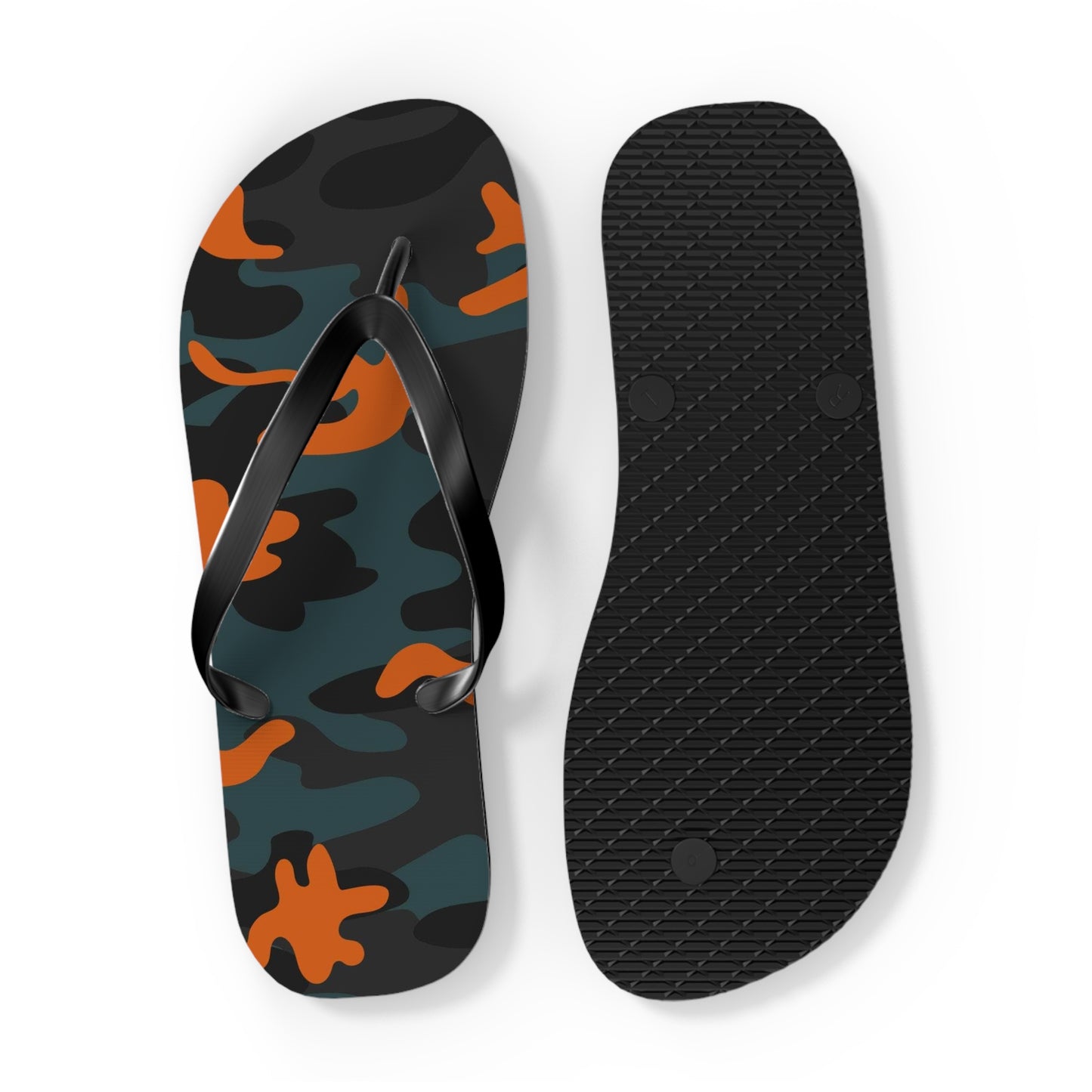 Waves And Sun Sandals Camo Print Summer Flip Flops Slides BRAND NEW