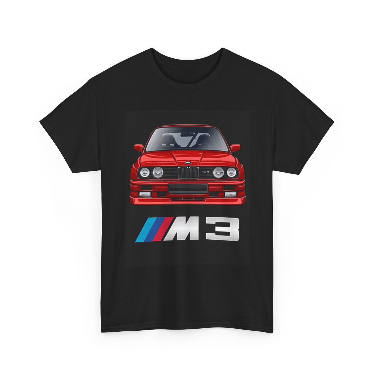BMW M3 Graphic T Shirt Vintage Poster Retro Unisex Heavy Cotton Tee