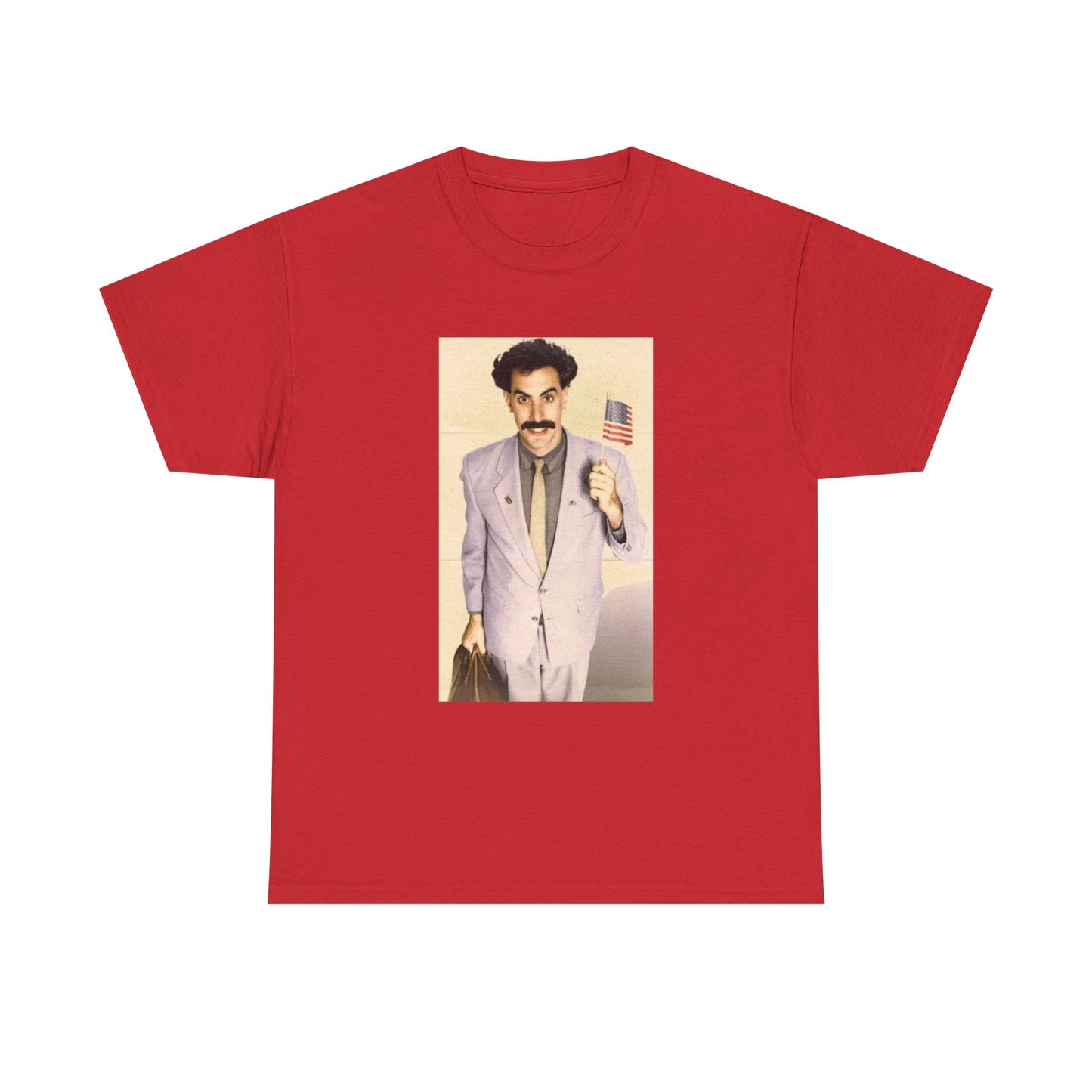 Borat Comes to America Tshirt Funny Comedy Movie Unisex Heavy Cotton Tee