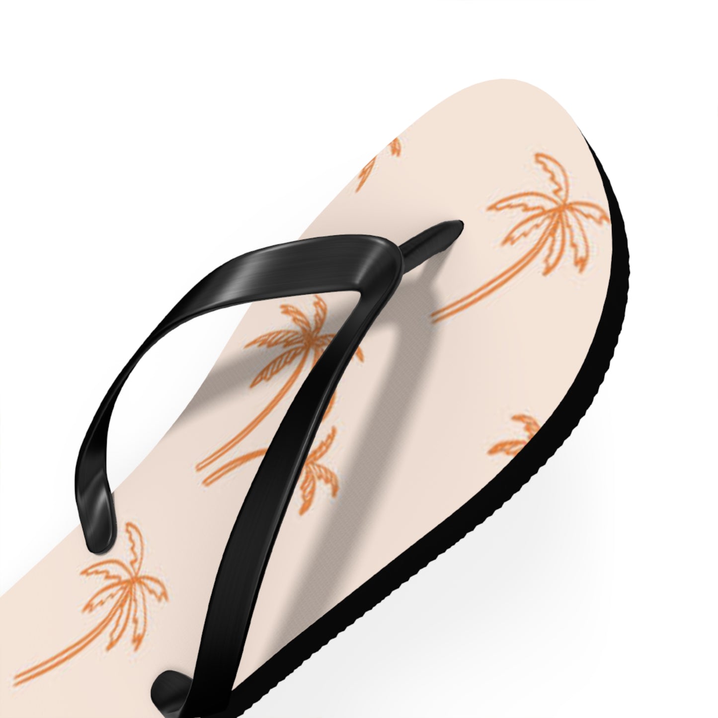 Orange Palm Trees Sandals Summer Flip Flops Slides BRAND NEW