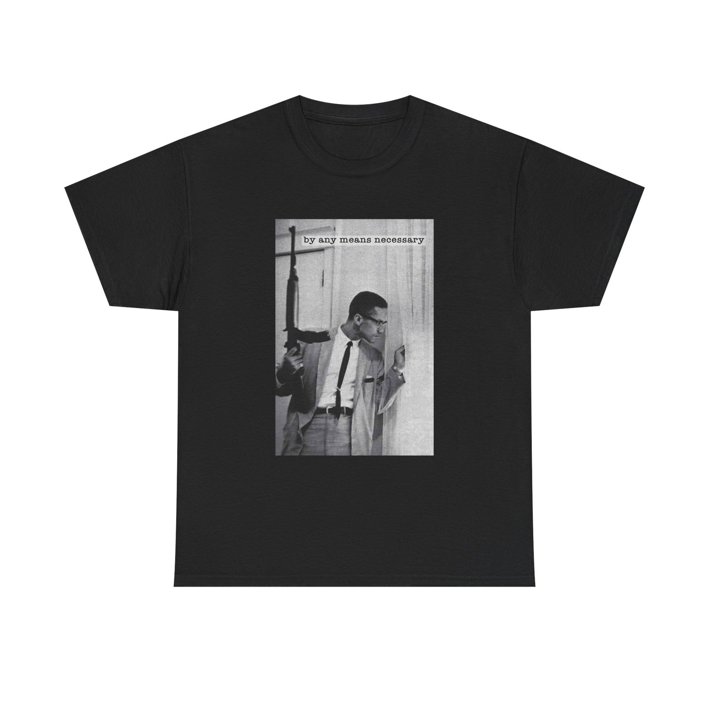 Malcom X Poster Shirt Vintage Graphic Unisex Heavy Cotton Tee