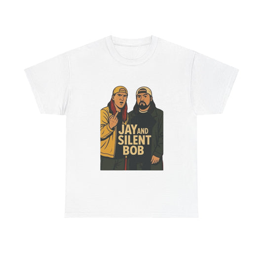 Jay And Silent Bob Comedy Graphic T Shirt NEW Unisex Heavy Cotton Tee